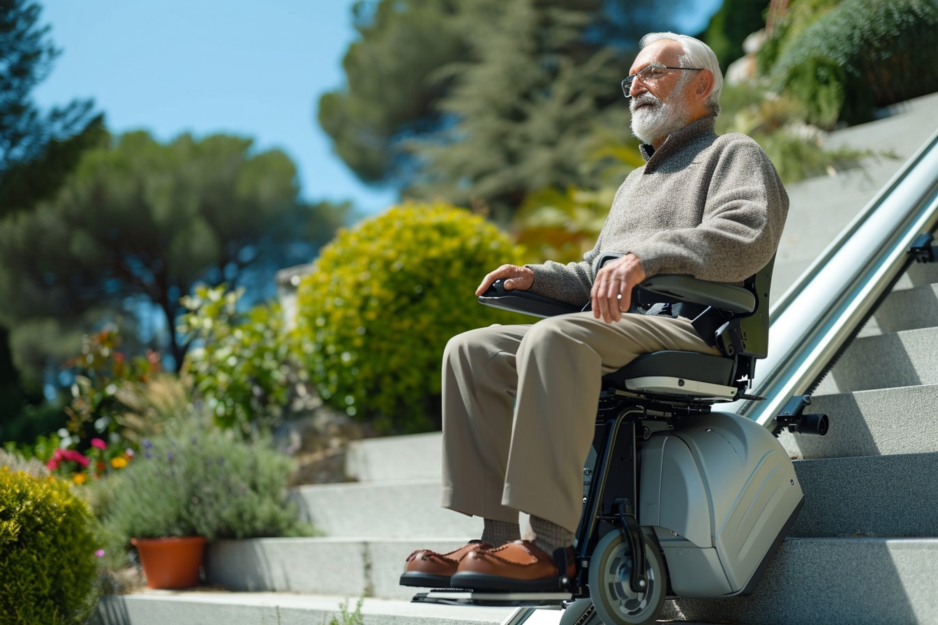 Les solutions de monte-escalier extérieur pour handicapés