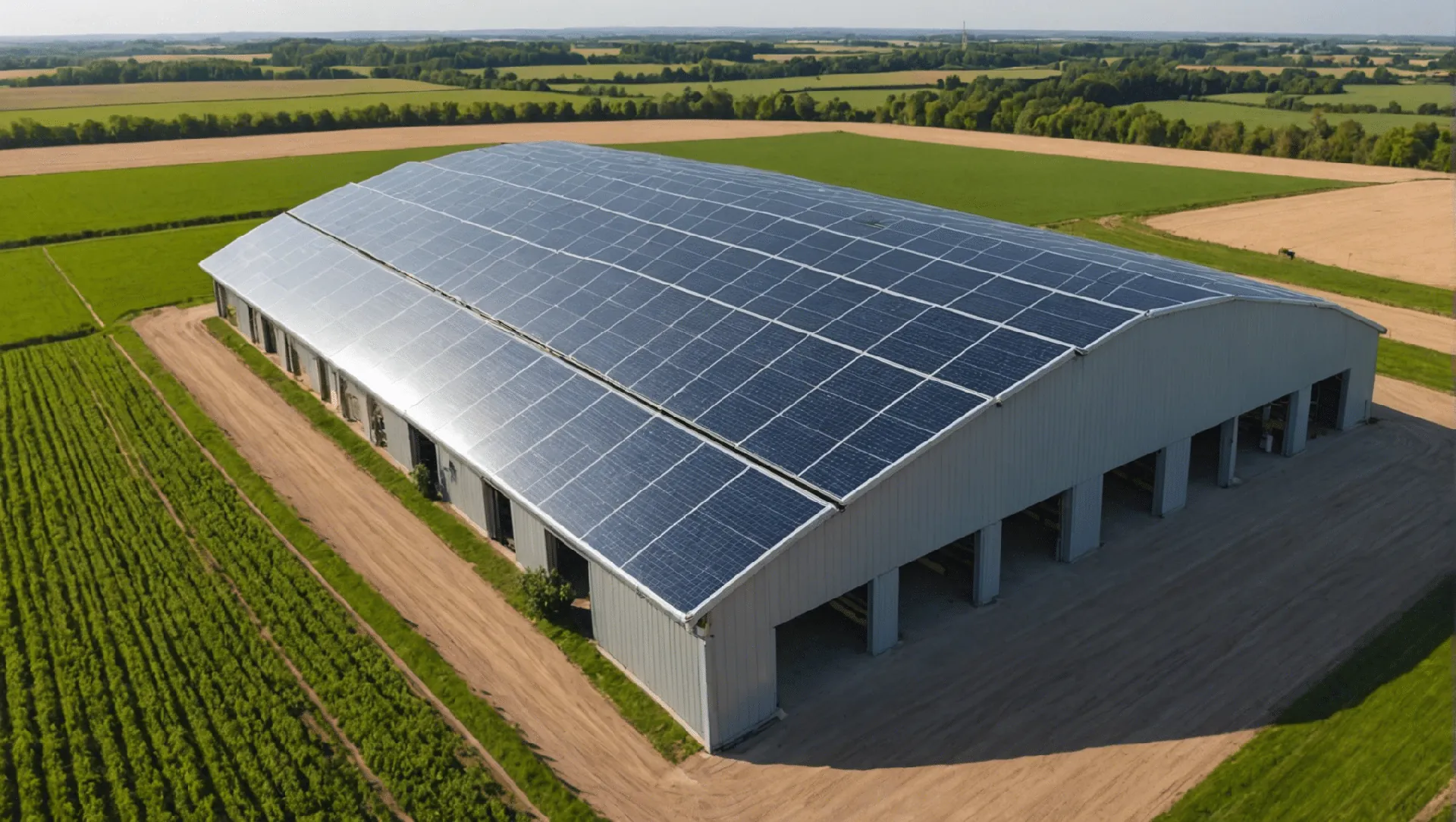 Quels avantages offre le hangar agricole photovoltaïque d'Arkolia Énergies ?