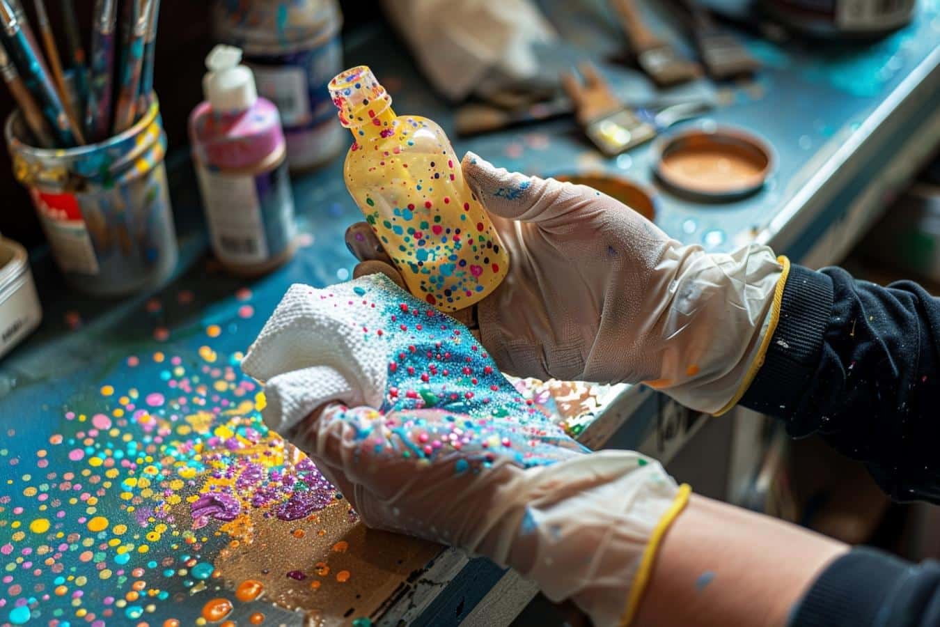 Comment enlever une tache de peinture incrustée ?