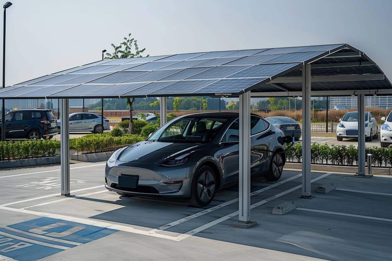 Le carport solaire : une solution pour recharger votre voiture