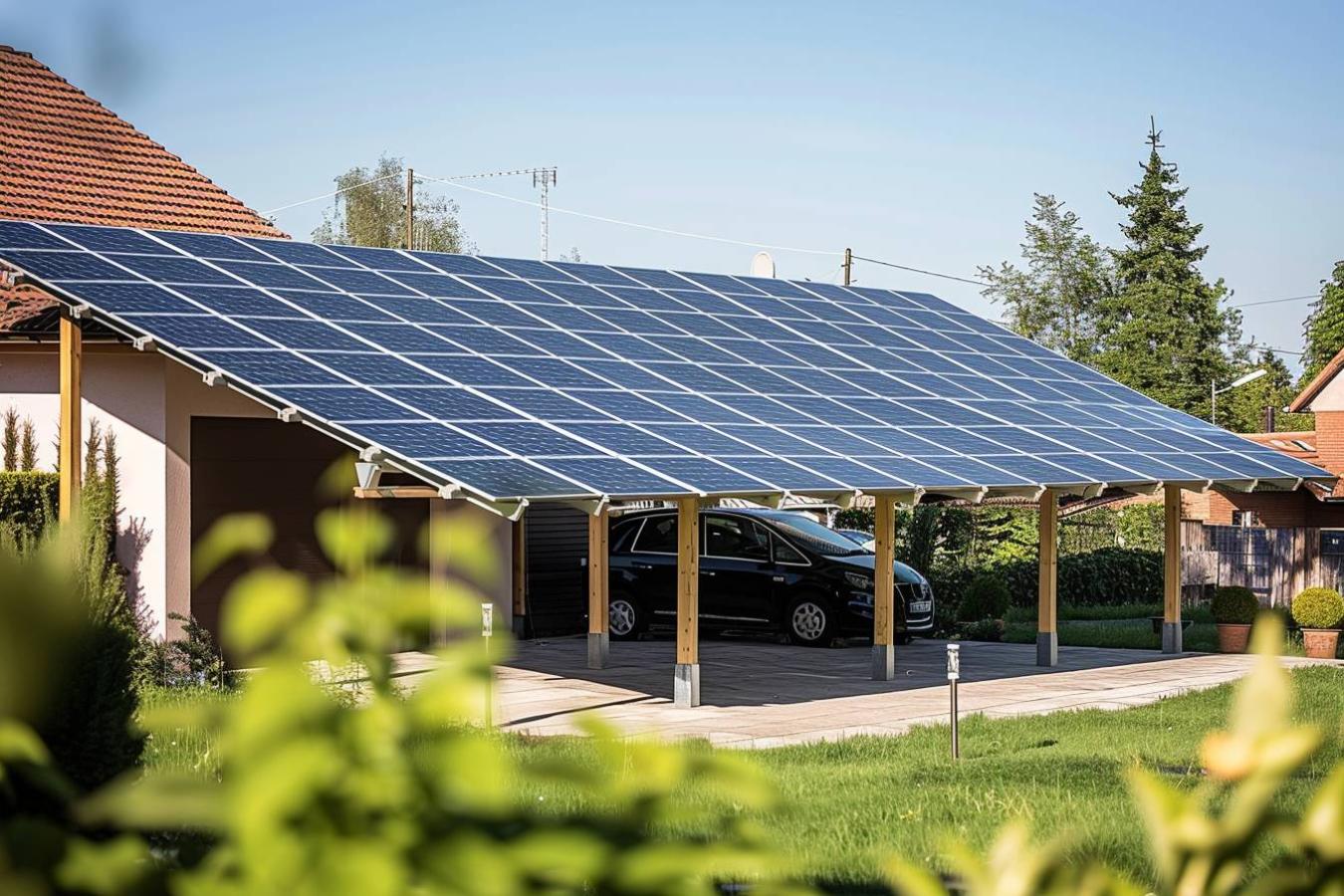 Optimisez votre espace avec un carport solaire de 40m2