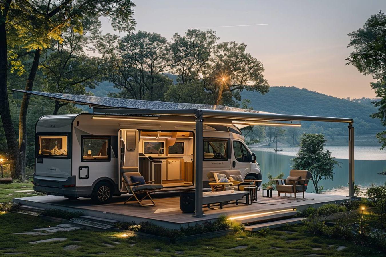 Optimisez votre voyage en camping-car avec un carport solaire
