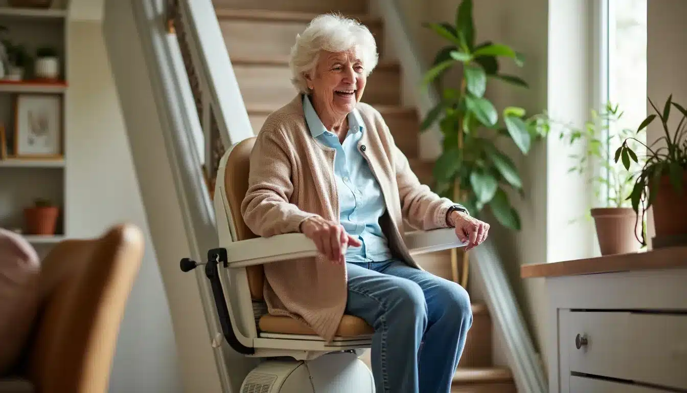 Découvrez comment un monte-escalier améliore l'autonomie des seniors au quotidien