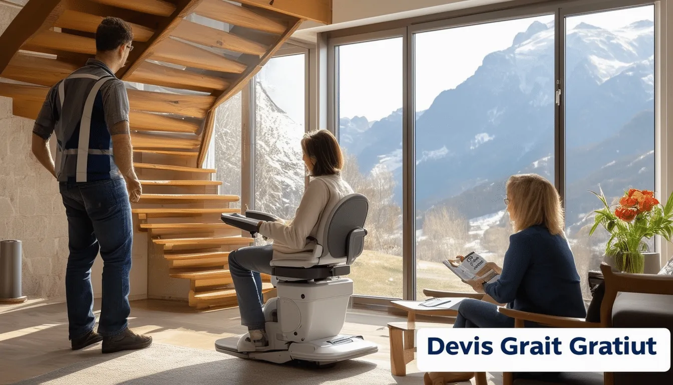 Monte escalier à Grenoble : installation, prix et aides - devis gratuit