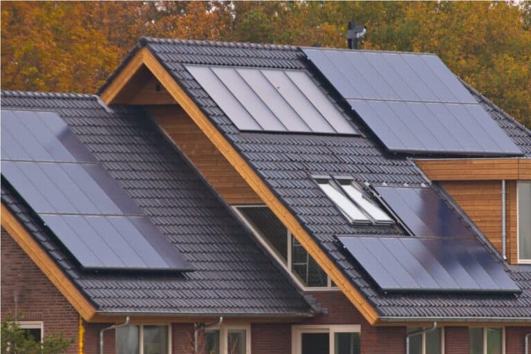 solar panels on house