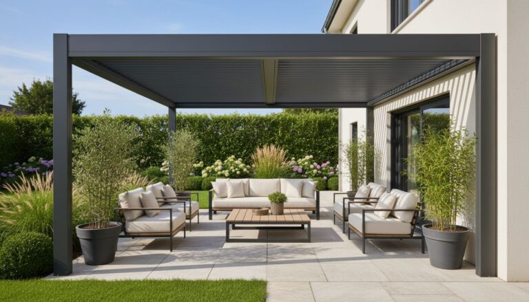 pergola bioclimatique aluminium terrasse